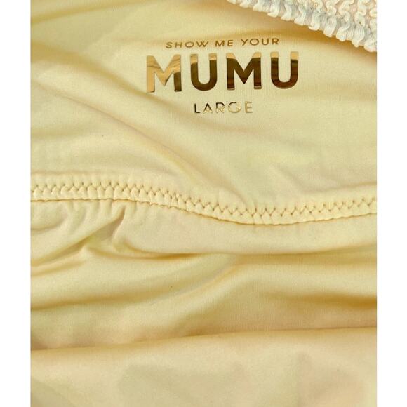 Show Me Your Mumu Del Rey Bottom in Butter Yellow Scrunch L - Picture 5 of 6